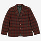J G Hook Plaid Blazer Jacket 8 Womens