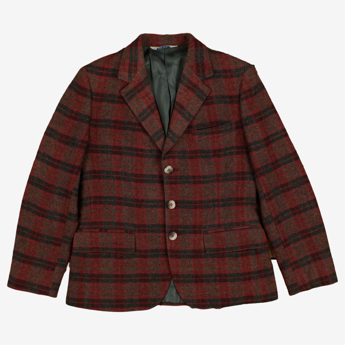 J G Hook Plaid Blazer Jacket 8 Womens