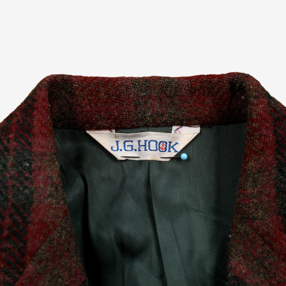 J G Hook Plaid Blazer Jacket 8 Womens