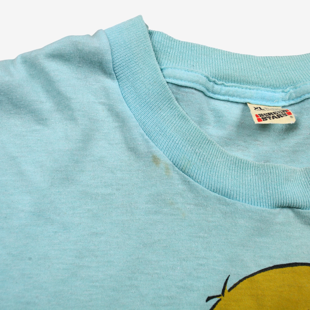 Vintage Screen Stars T-shirt L Mens 00s Blue Duck Graphic USA Made Single Stitch