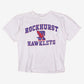 Vintage The Cotton Exchange T-shirt L Mens 00s White Rockhurst Hawklets USA Made