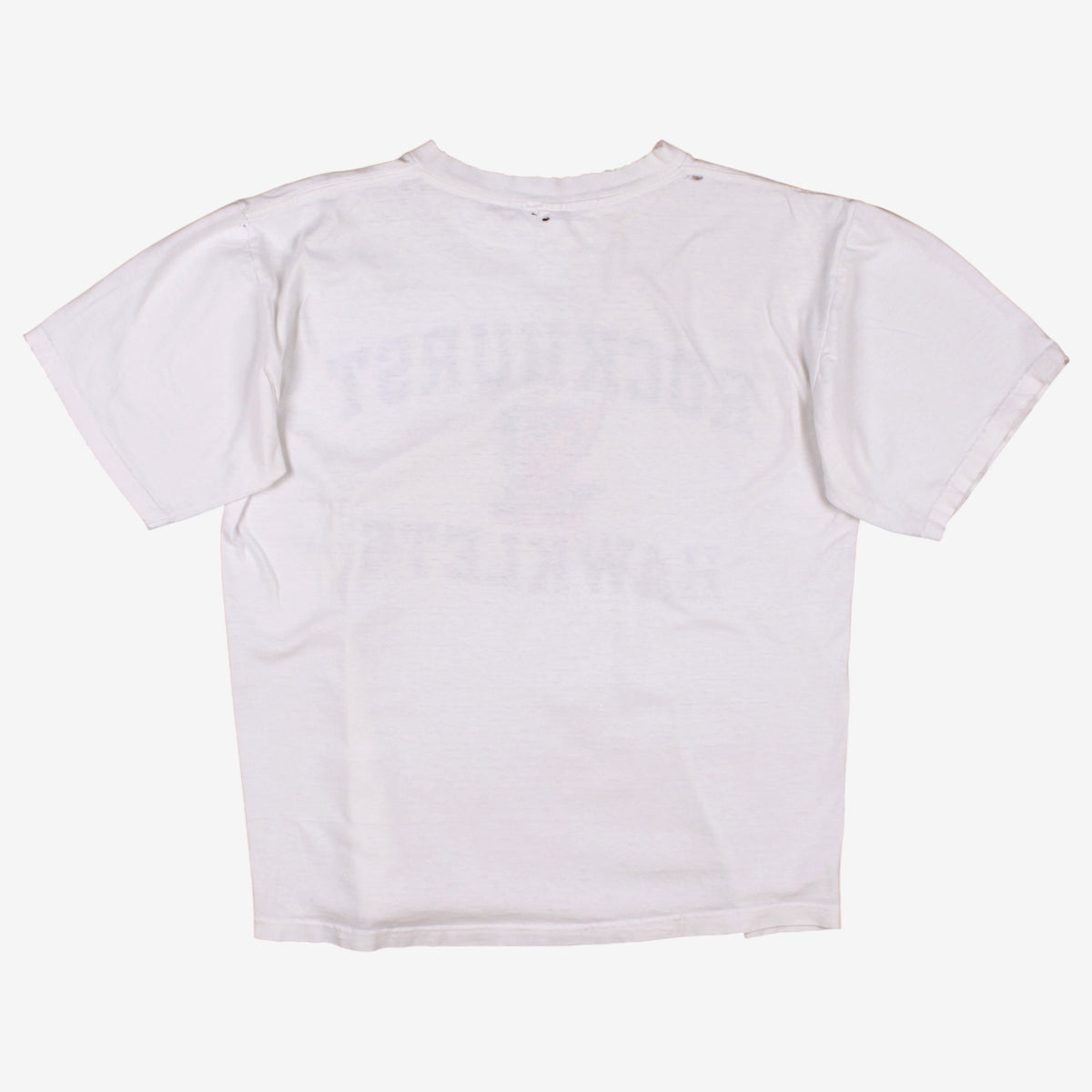 Vintage The Cotton Exchange T-shirt L Mens 00s White Rockhurst Hawklets USA Made