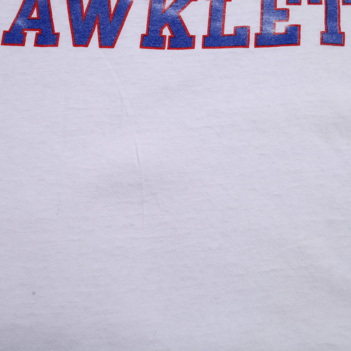 Vintage The Cotton Exchange T-shirt L Mens 00s White Rockhurst Hawklets USA Made