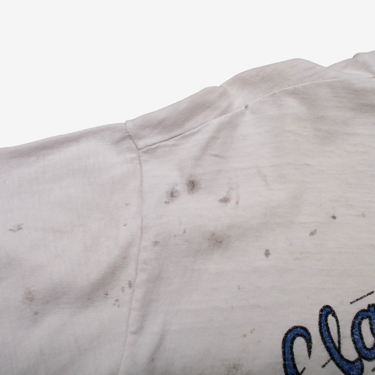 Vintage Single Stitch T-shirt M Mens 90s Thrashed White Clay Smith Cams Hot Rod