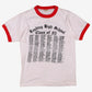 Vintage Screen Stars Ringer T-shirt S Mens 80s White Stedman Single Stitch