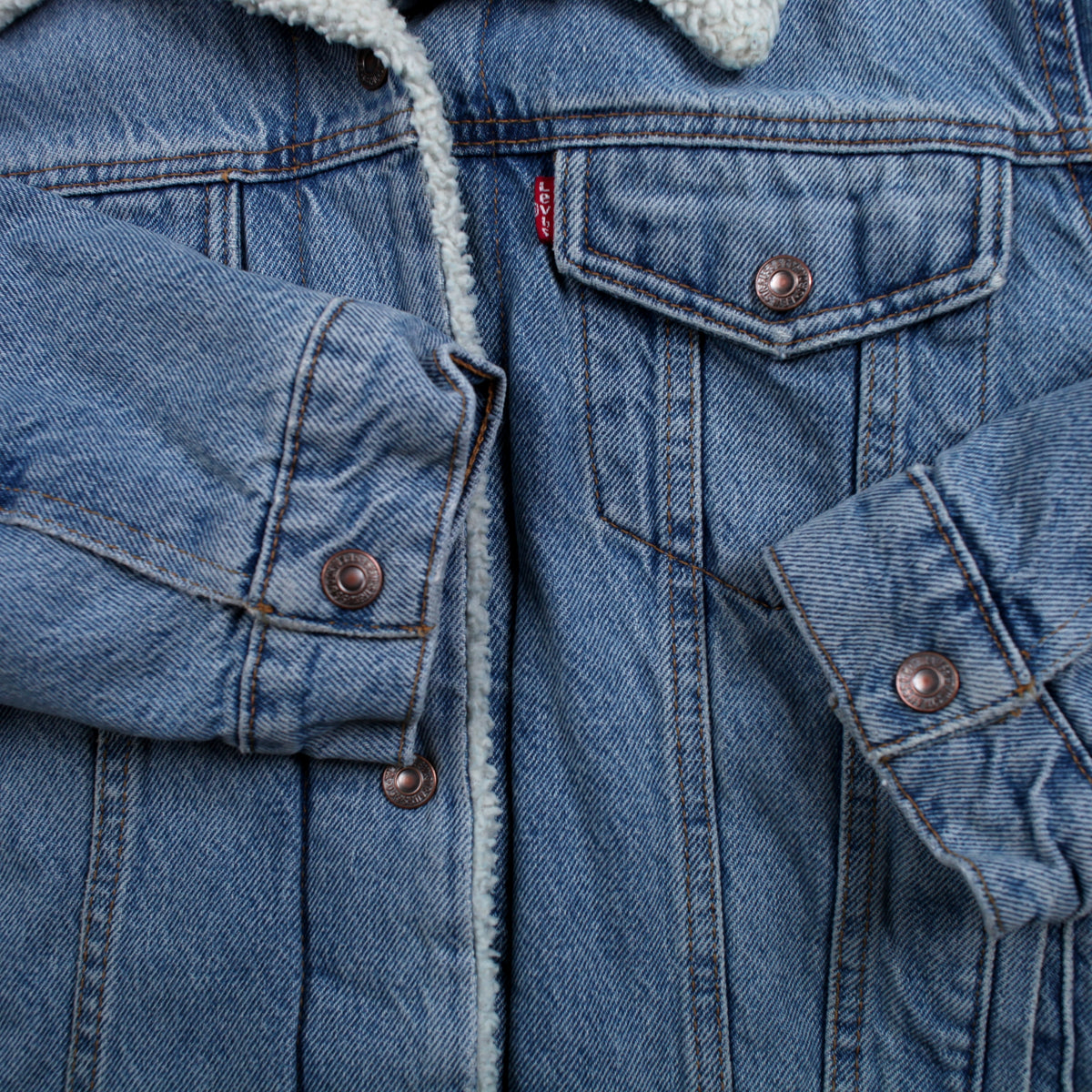 Levis Denim Jacket L Womens