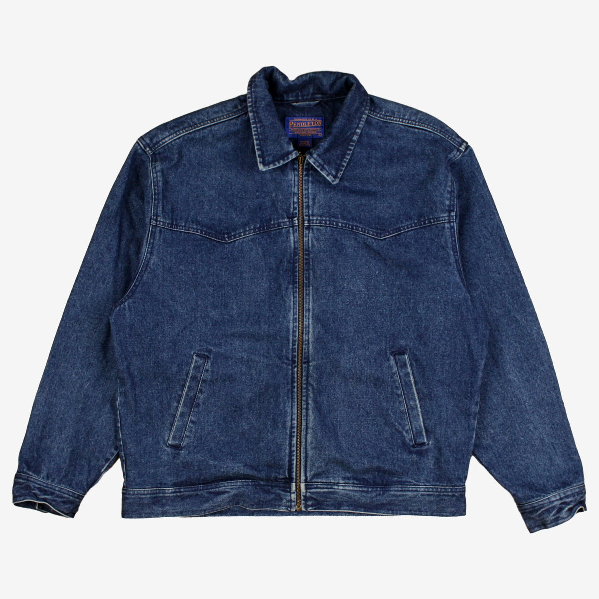 Vintage Pendleton High Grade Western Wear Denim Jacket L Mens