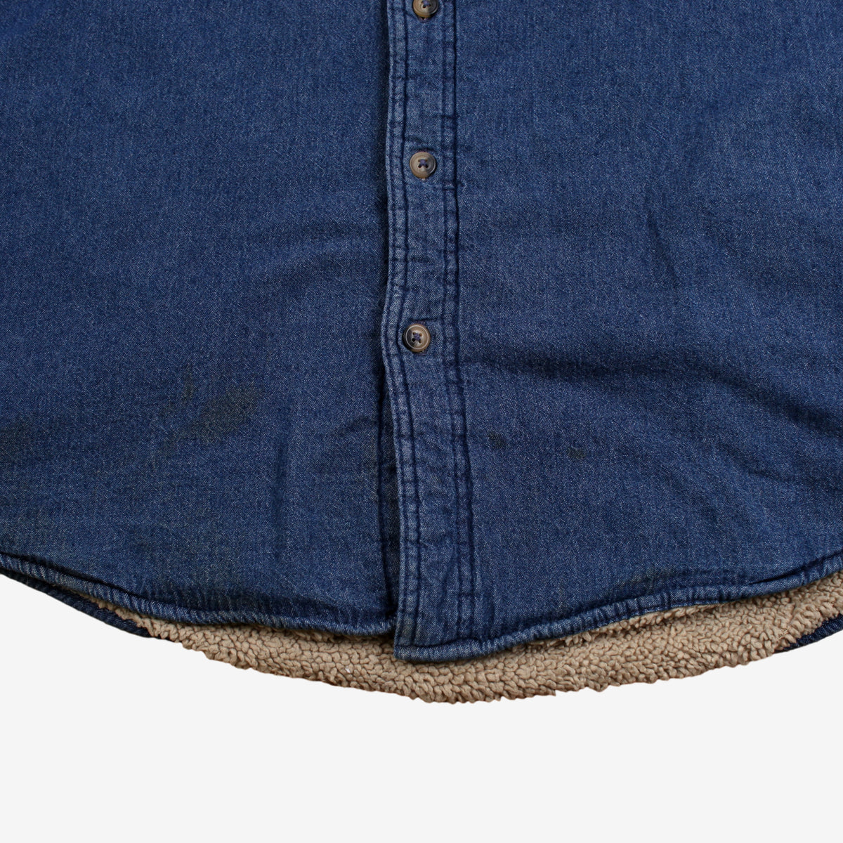 Wrangler Fleece Lined Denim Shirt M Mens