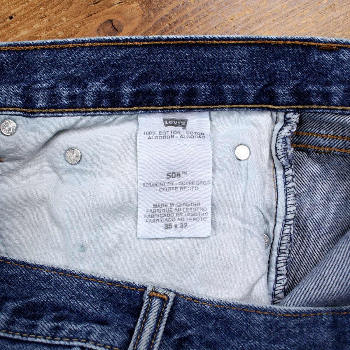 Levis 505 Jeans Regular Straight 36x32