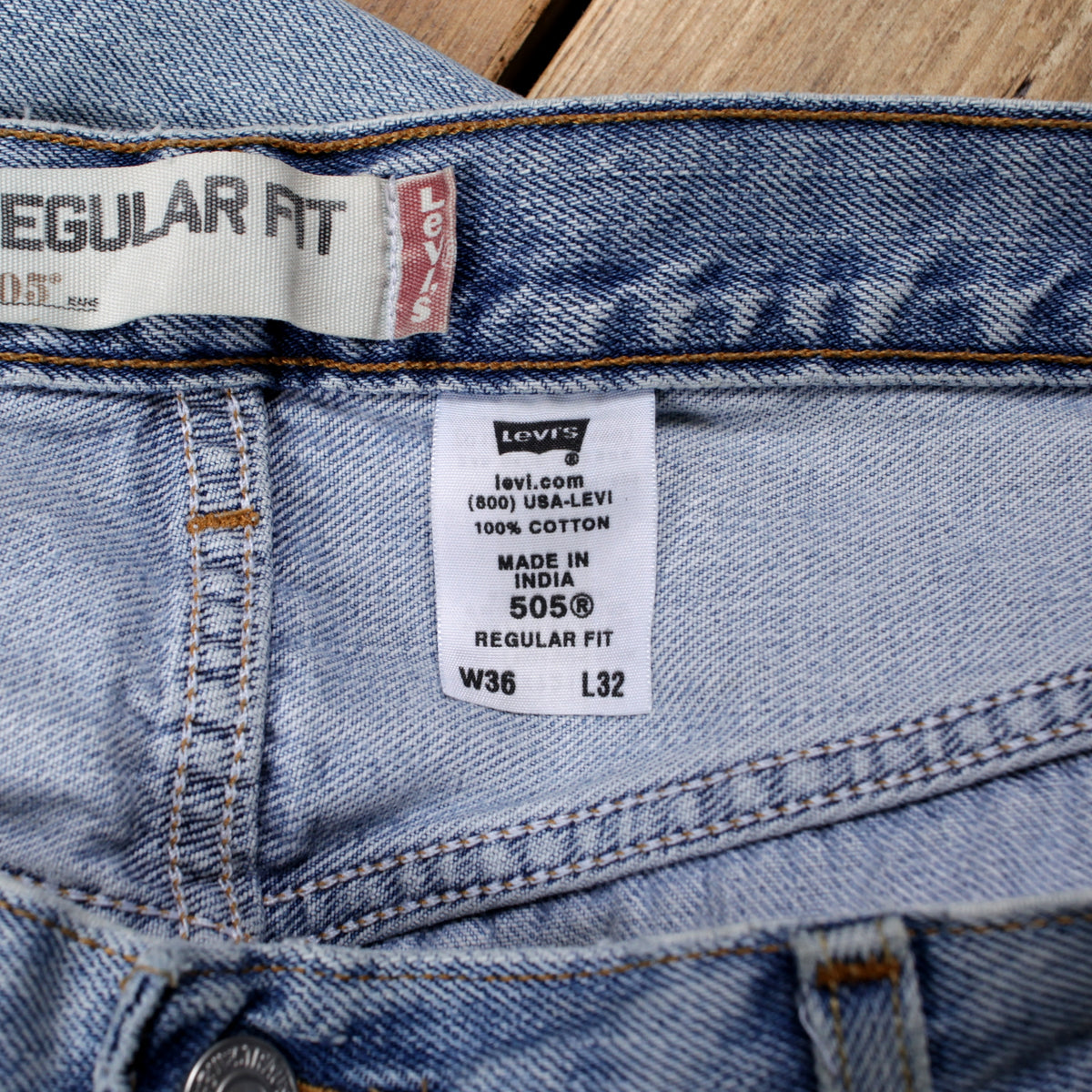 Levis 505 Jeans Regular Straight 36x32