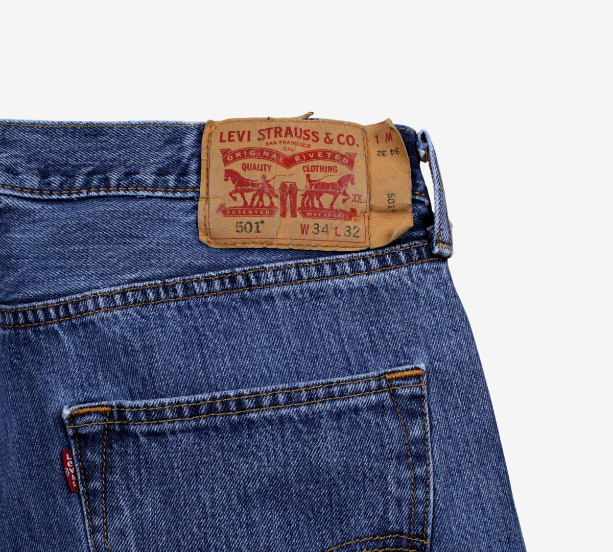 Levis 501 Jeans Regular Straight 34x32