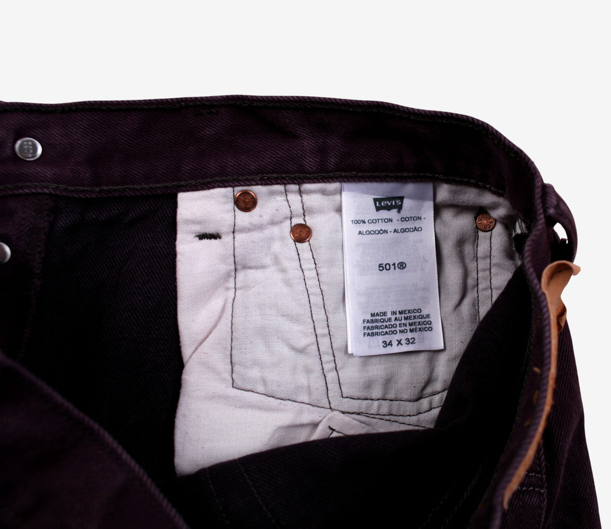 Levis 501 Jeans Regular Straight 34x32