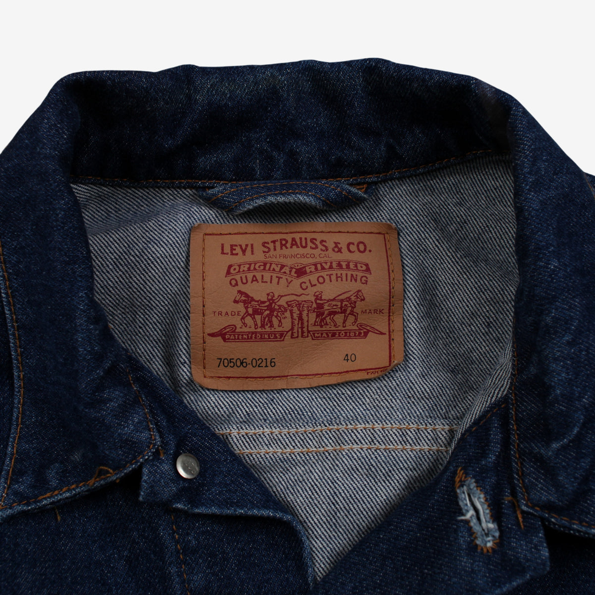 Vintage Levis Denim Jacket L Mens 90s