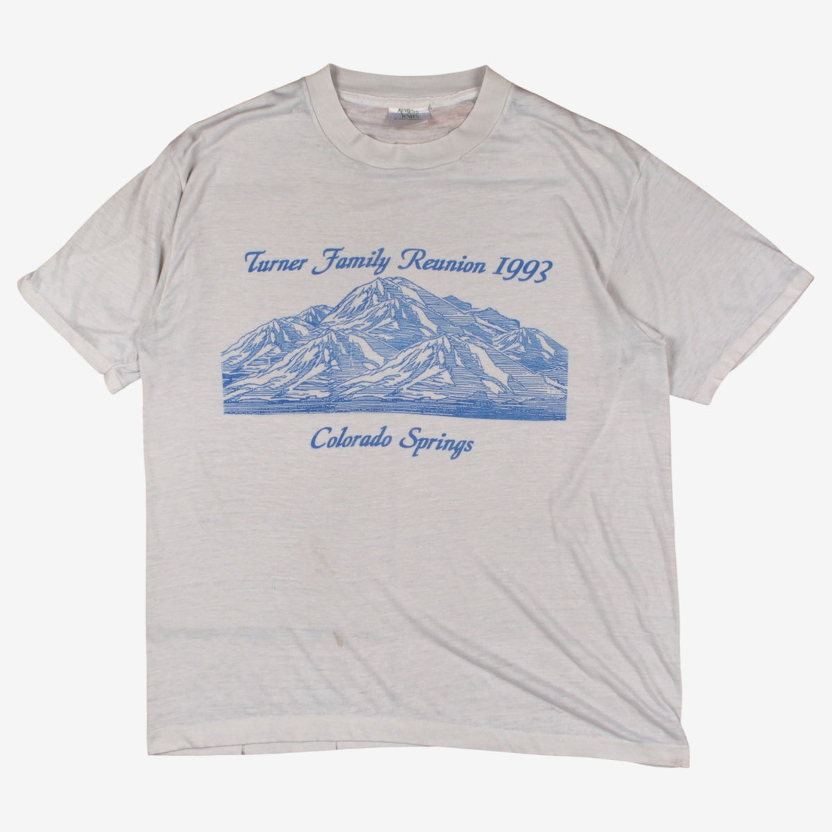 Vintage Xpres Knits T-shirt M Mens 00s White 1993 Family Reunion Single Stitch