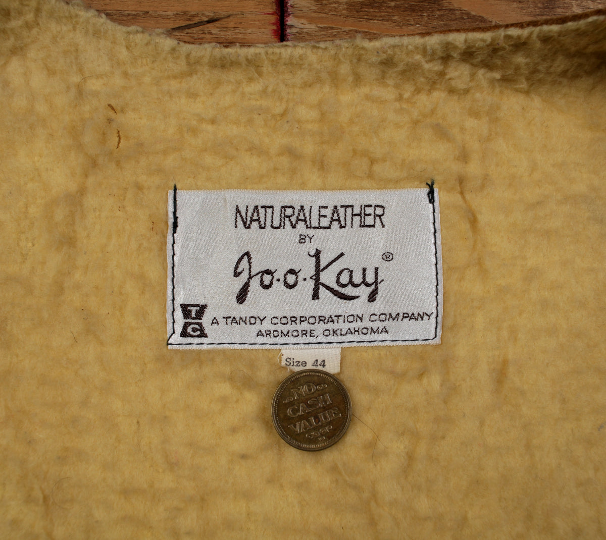 Vintage Joo Kay Shearling Vest L Mens 70s