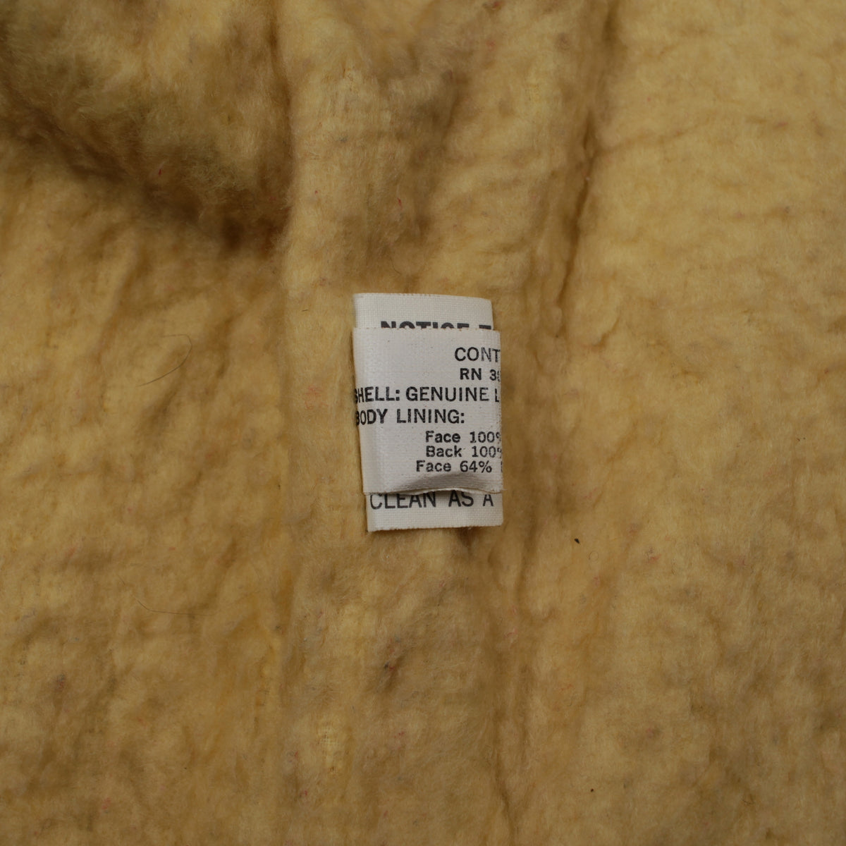Vintage Joo Kay Shearling Vest L Mens 70s