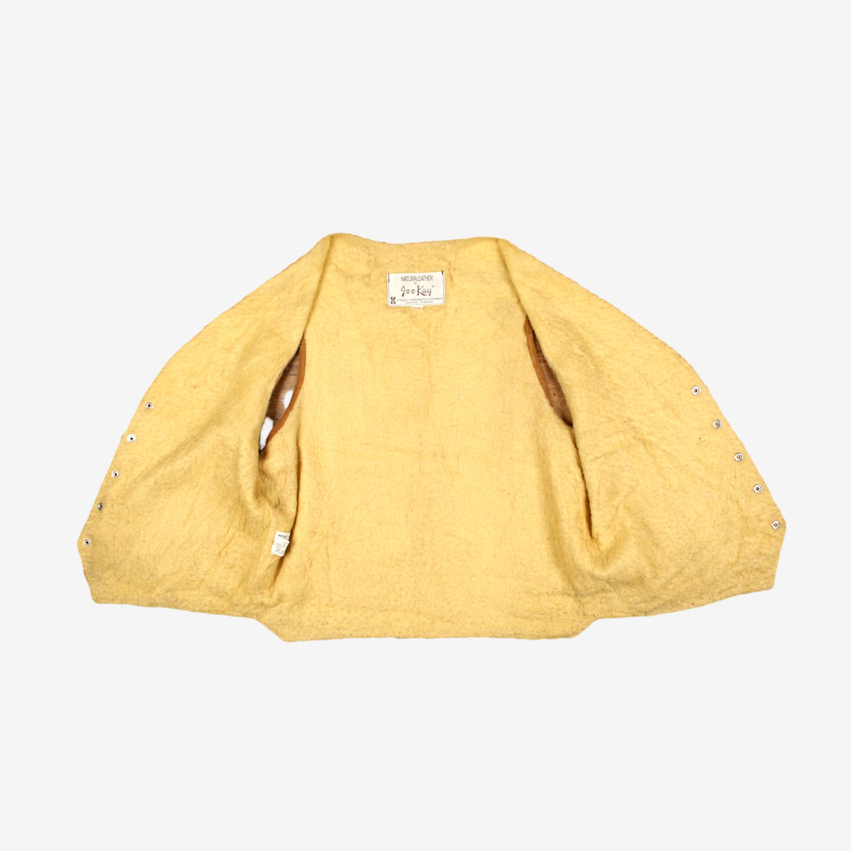 Vintage Joo Kay Shearling Vest L Mens 70s