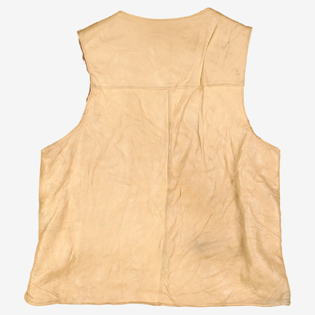 Vintage Michaels Leather Vest M Mens 60s