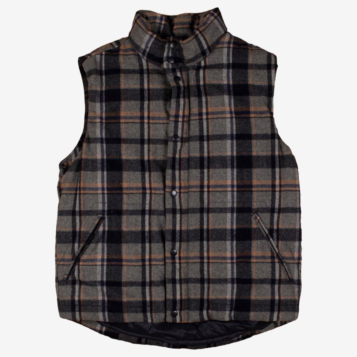 Gap Plaid Puffer Vest L Mens