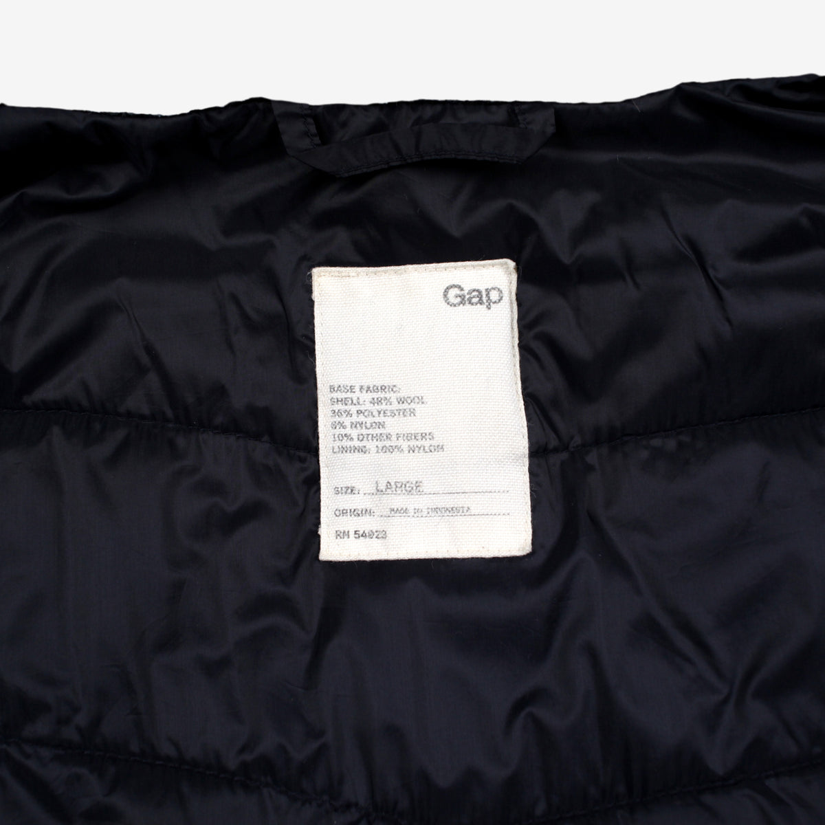 Gap Plaid Puffer Vest L Mens