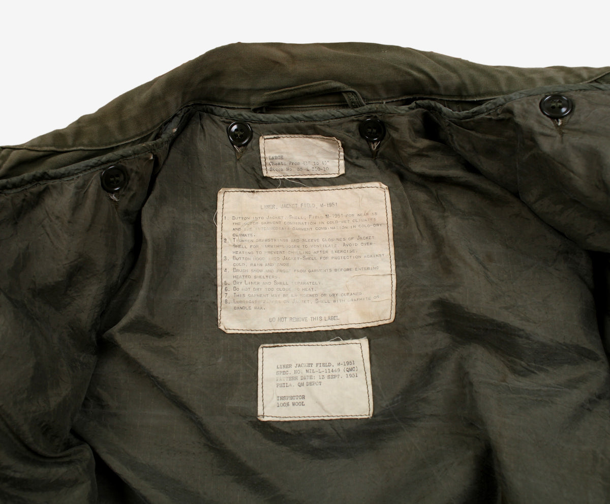 Vintage Military Jacket L Mens 50s
