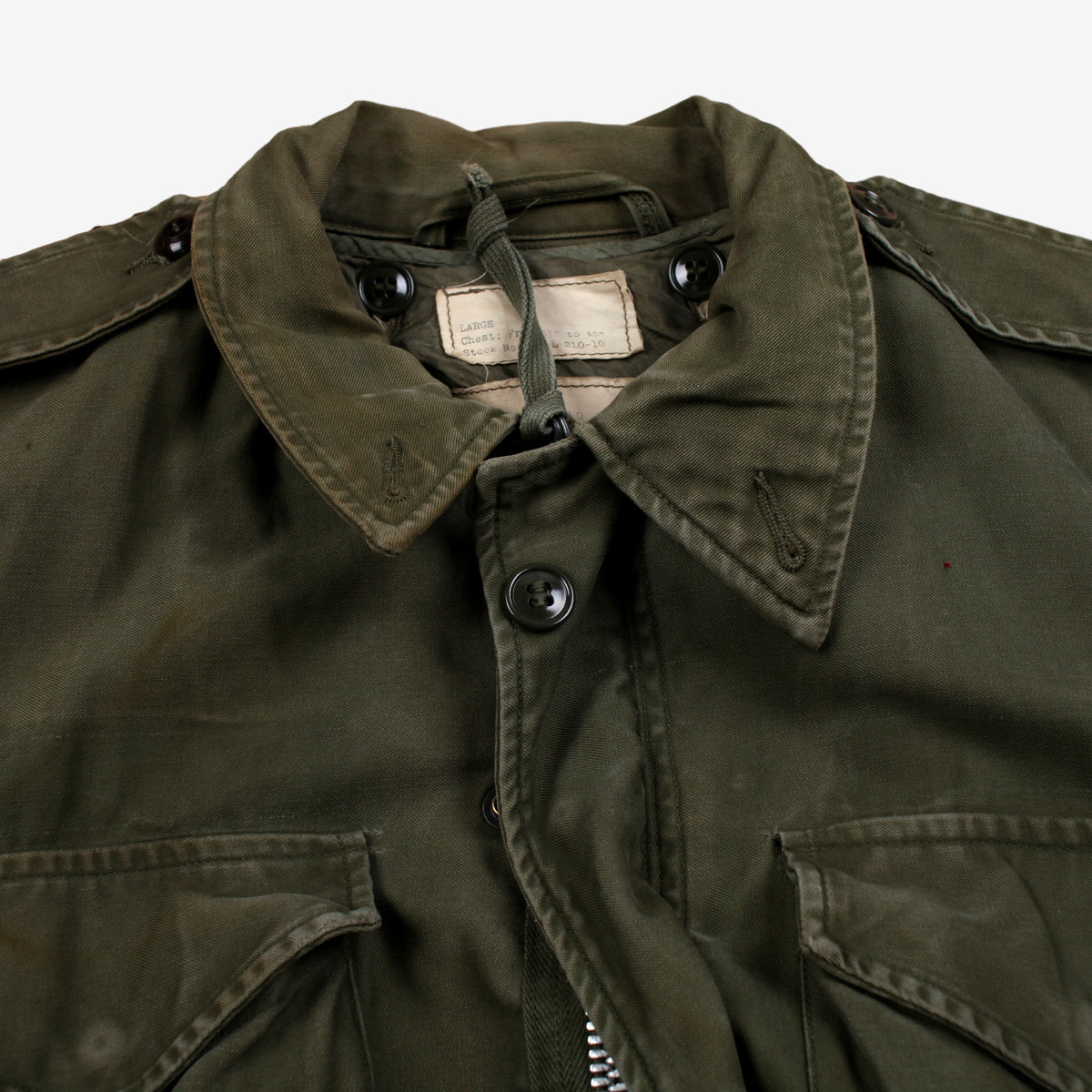 Vintage Military Jacket L Mens 50s