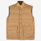 Vintage Tan Puffer Vest L Mens