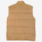 Vintage Tan Puffer Vest L Mens