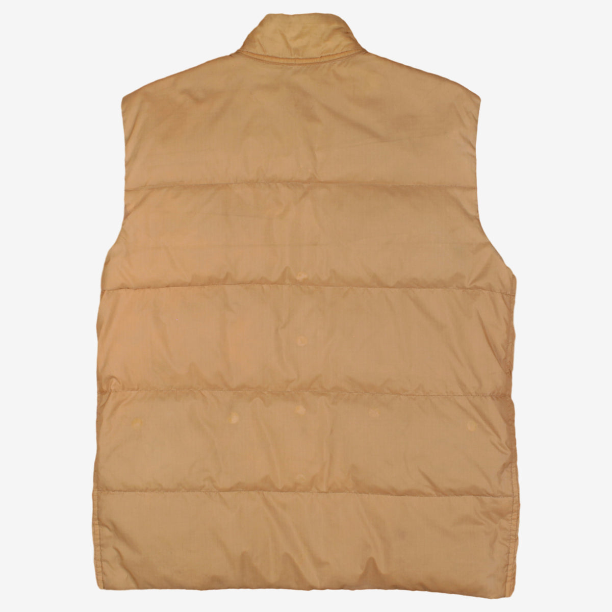 Vintage Tan Puffer Vest L Mens