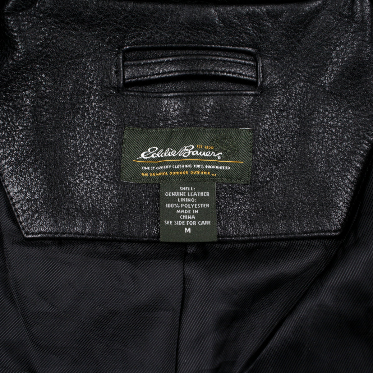 Eddie Bauer Leather Jacket M Mens