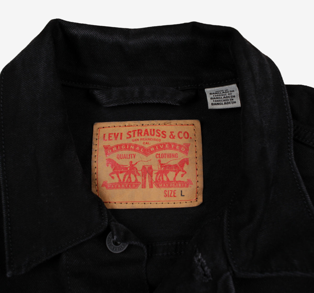 Levis Denim Trucker Jacket L Mens