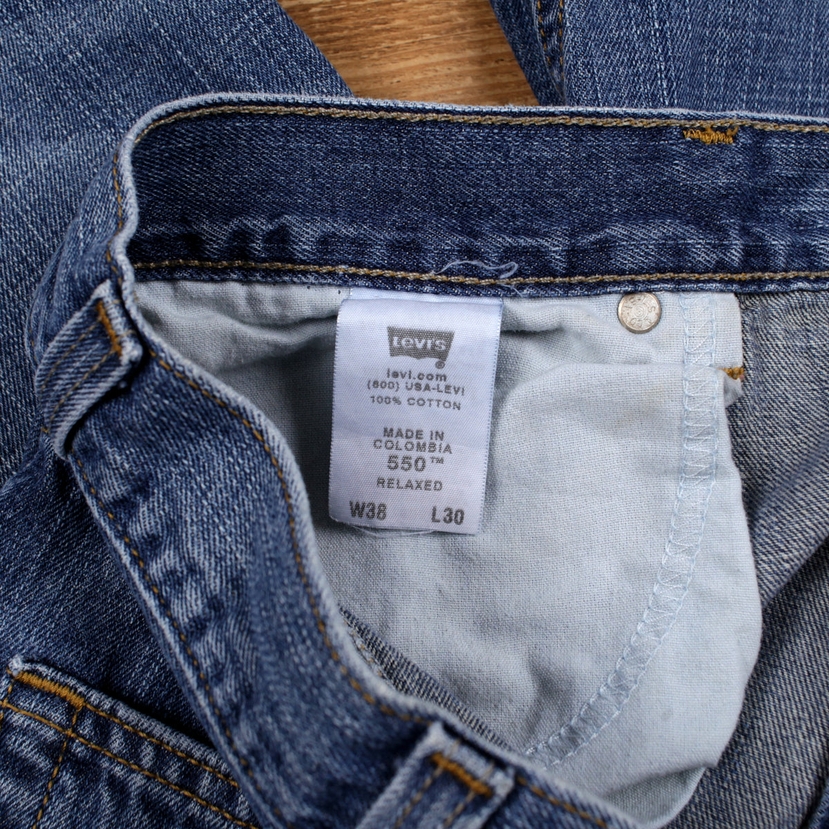 Levis 550 Jeans Relaxed Taper 38x30