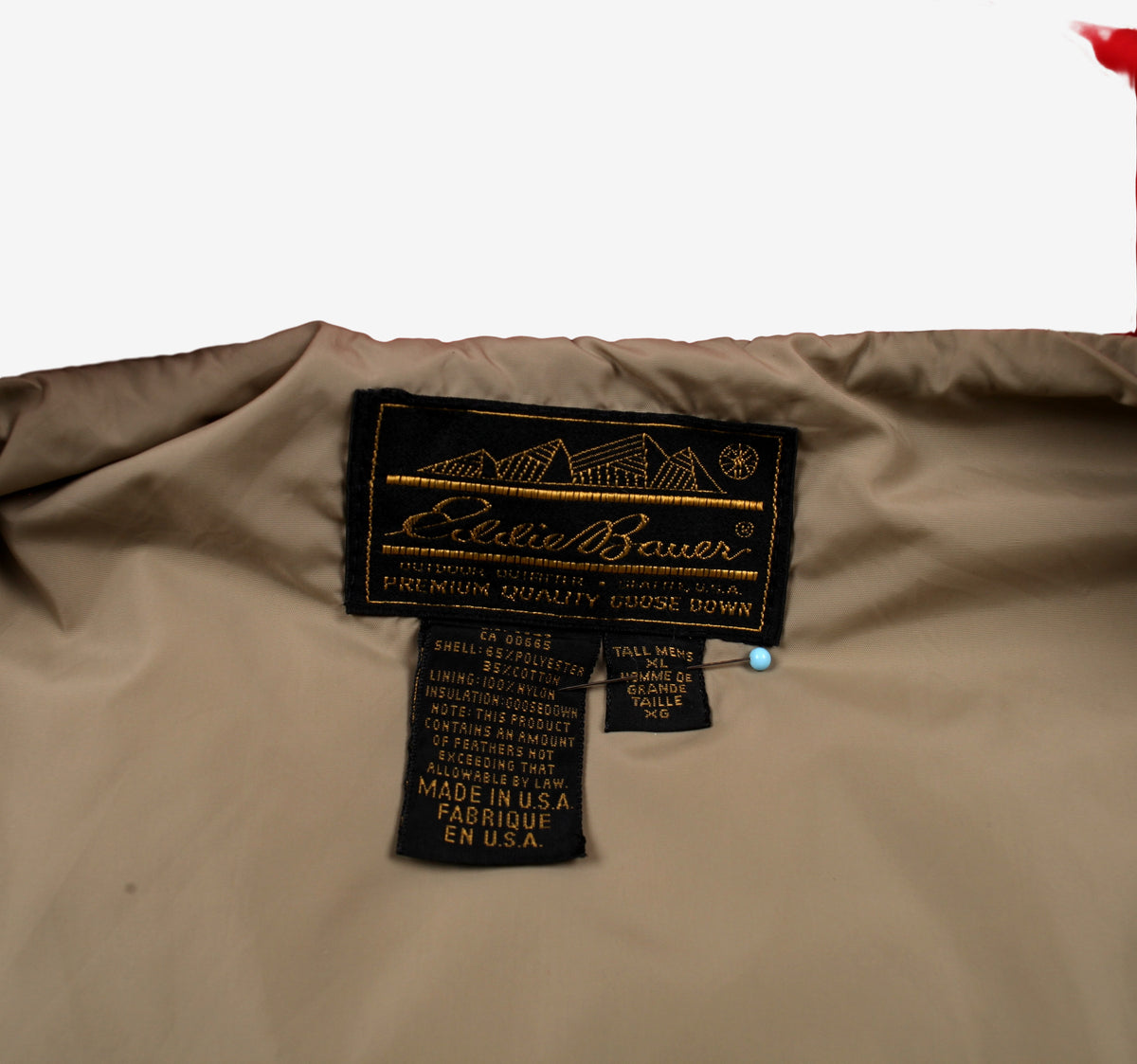 Vintage Eddie Bauer Down Puffer Vest XL Mens 80s