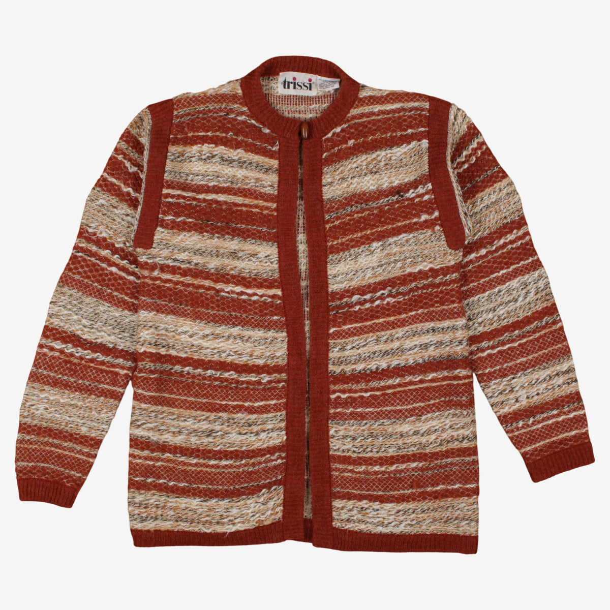 Vintage trissi Striped Cardigan L Womens 90s