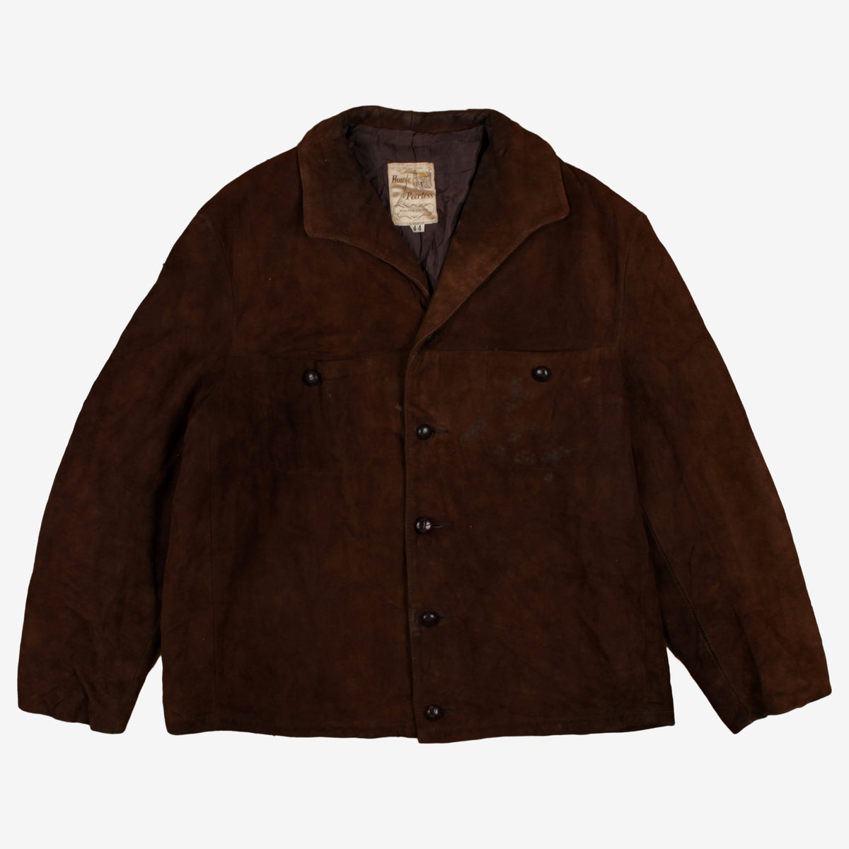 Vintage House Of Peerless Suede Jacket L Mens 60s