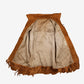 Vintage Merrybrooke Leather Fringe Jacket L Womens 70s