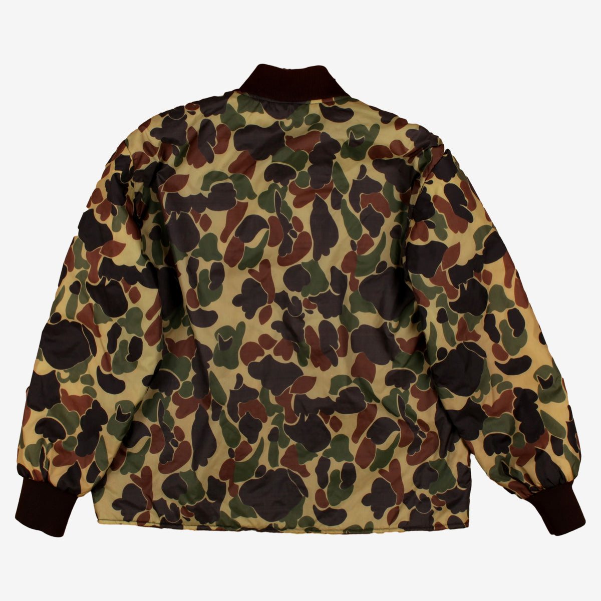 Vintage Camo Bomber Jacket L Mens