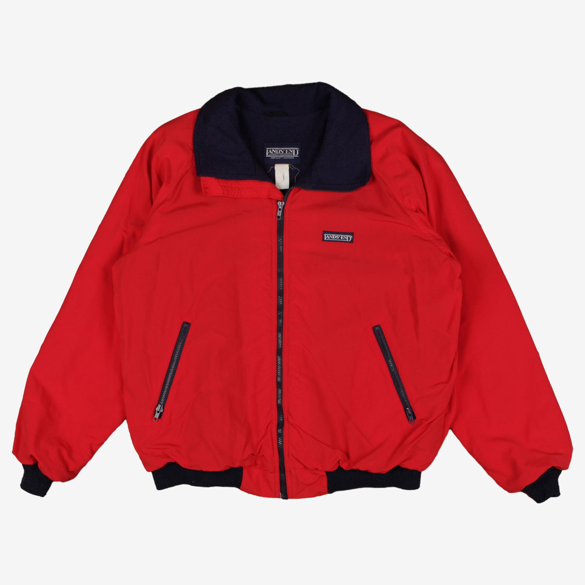 Vintage Lands End Warm Up Jacket L Mens 90s