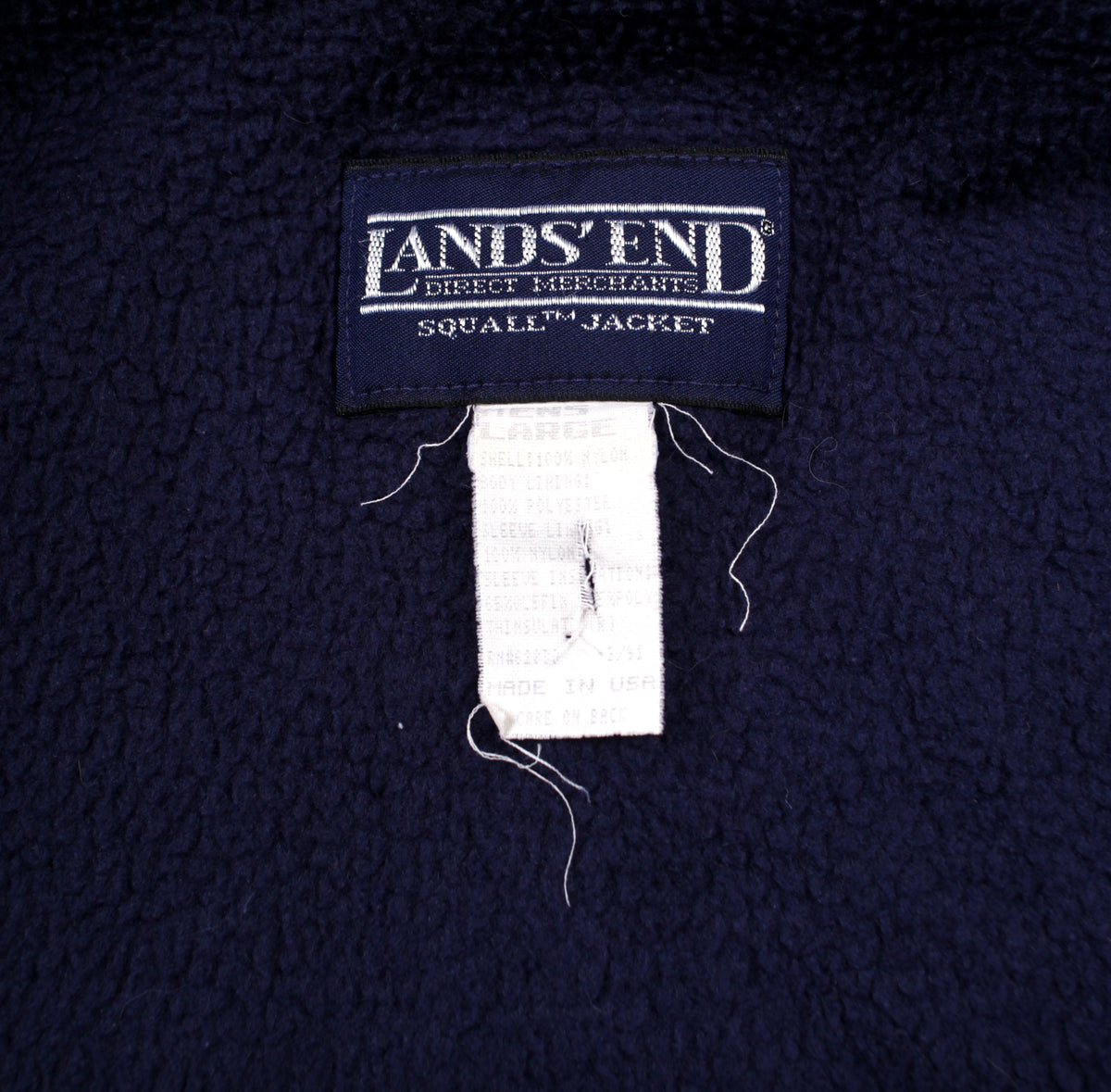 Vintage Lands End Warm Up Jacket L Mens 90s