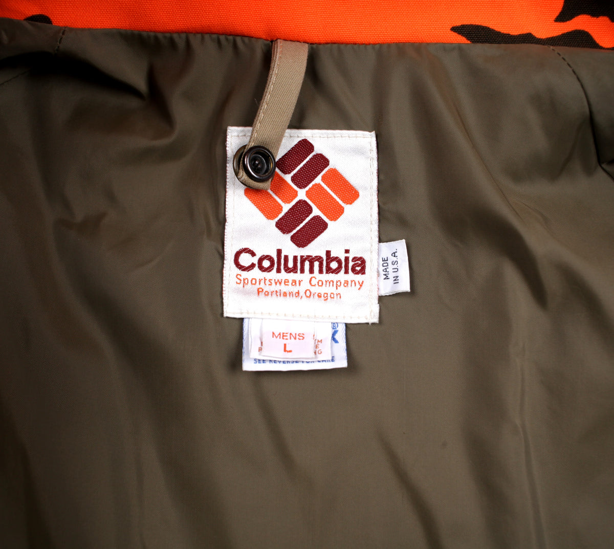Columbia Camo Hunting Jacket L Mens 00s