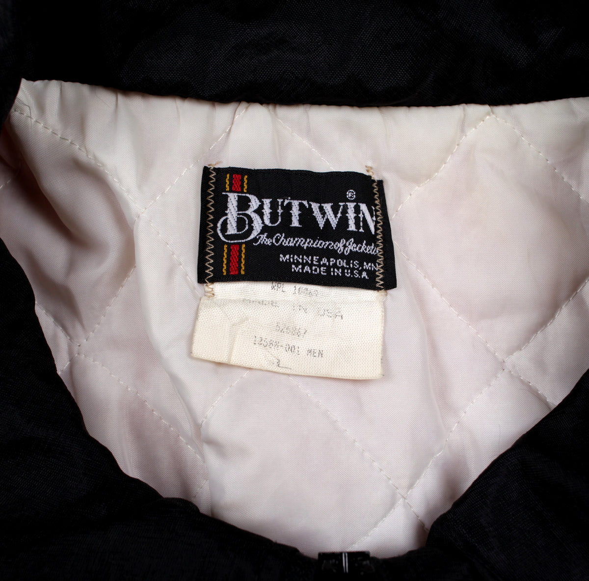 Vintage Butwin Windbreaker Bomber Jacket L Mens 80s