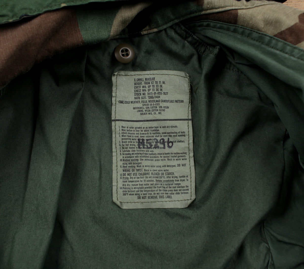 US Air Force M-65 Jacket XS Mens