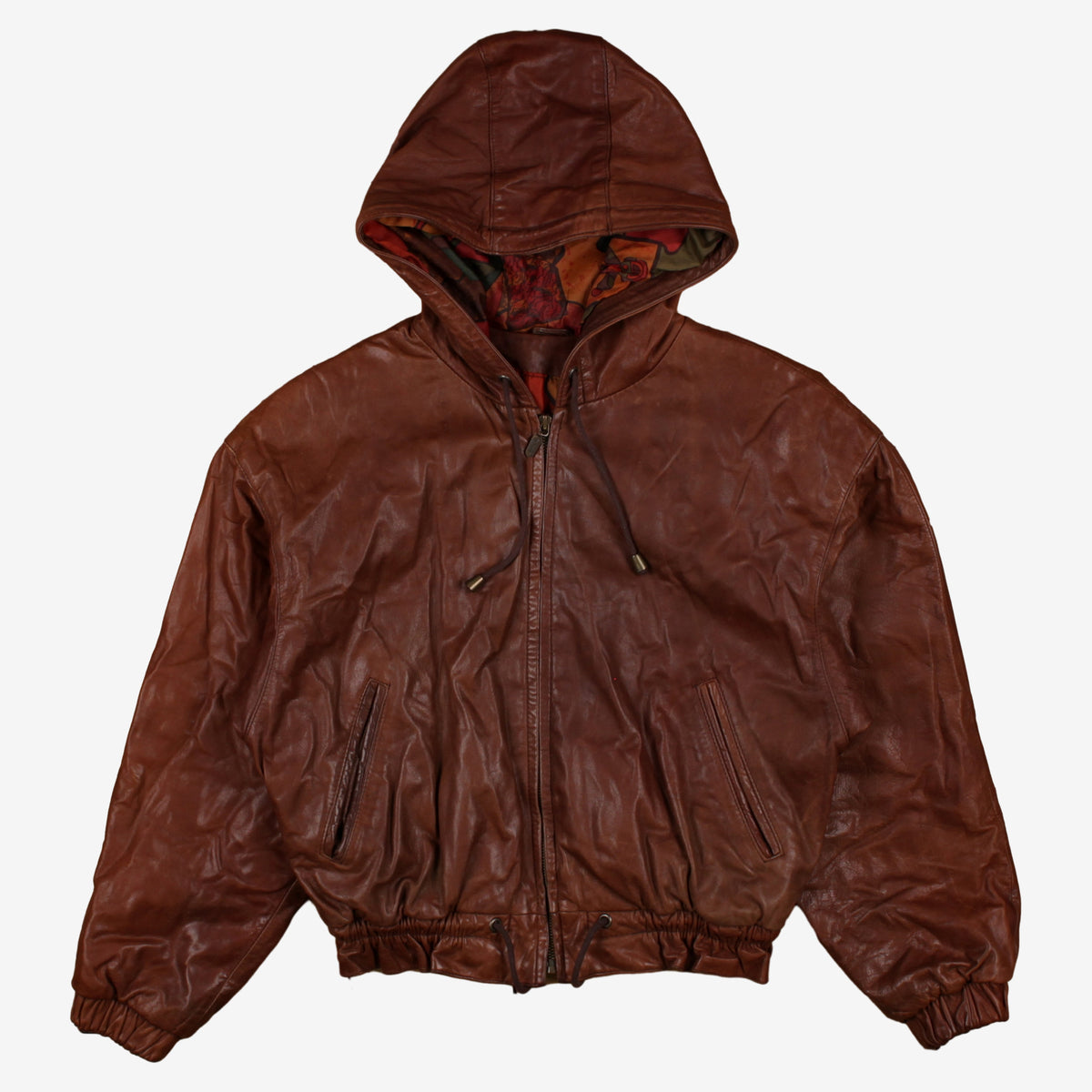 Adventure Bound Leather Bomber Jacket M Womens