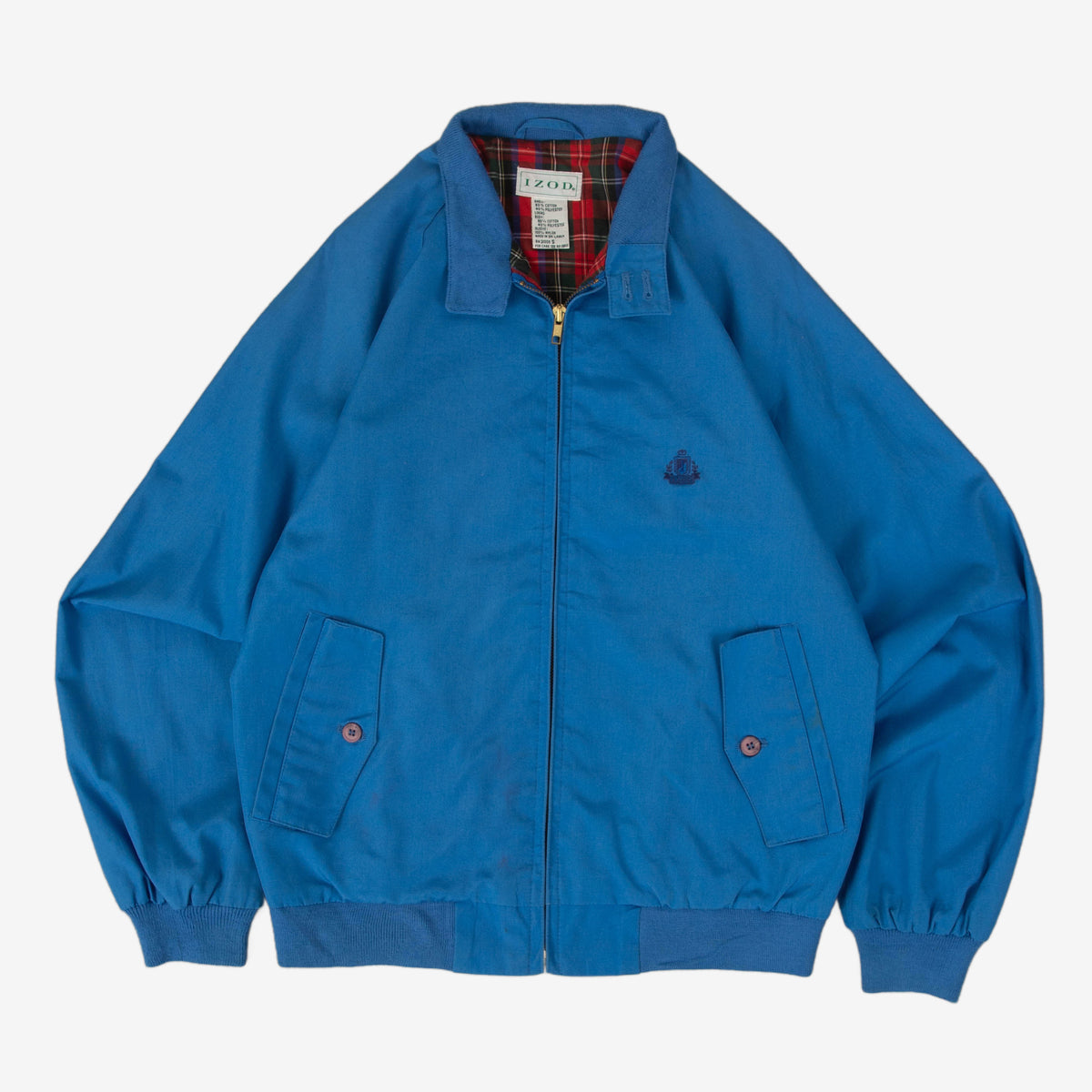 MEN'S VINTAGE IZOD HARRINGTON JACKET - SMALL