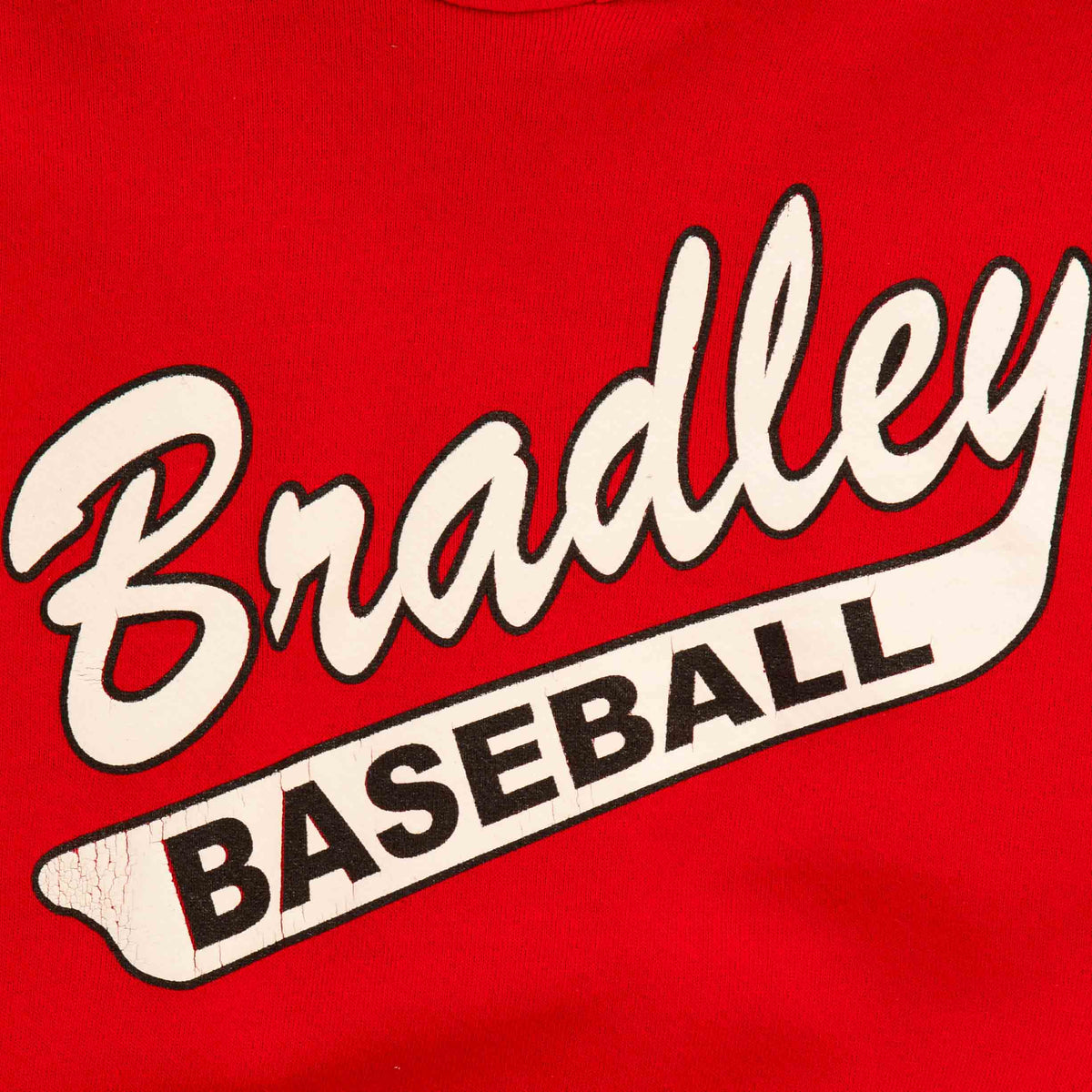 MEN'S VINTAGE RUSSELL ATHLETIC BRADLEY BASEBALL HOODED SWEATSHIRT - X-LARGE