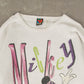 WOMEN'S VINTAGE 1990S MICKEY MOUSE TEXTURED SWEATSHIRT - X-LARGE