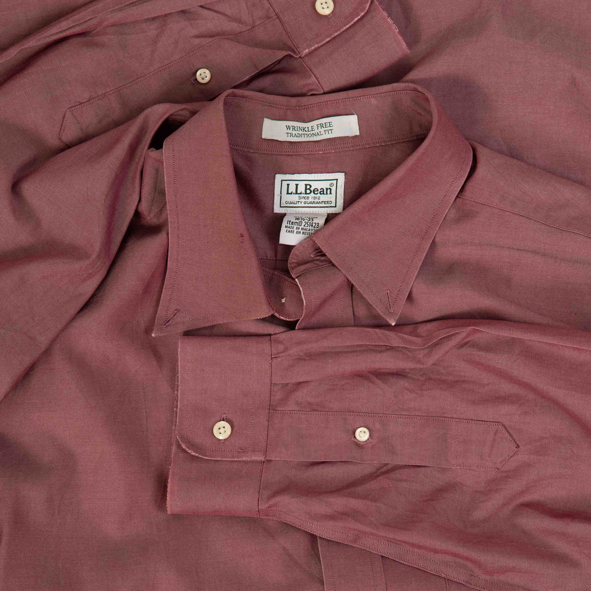 MEN'S VINTAGE L.L.BEAN COTTON SHIRT - X-LARGE