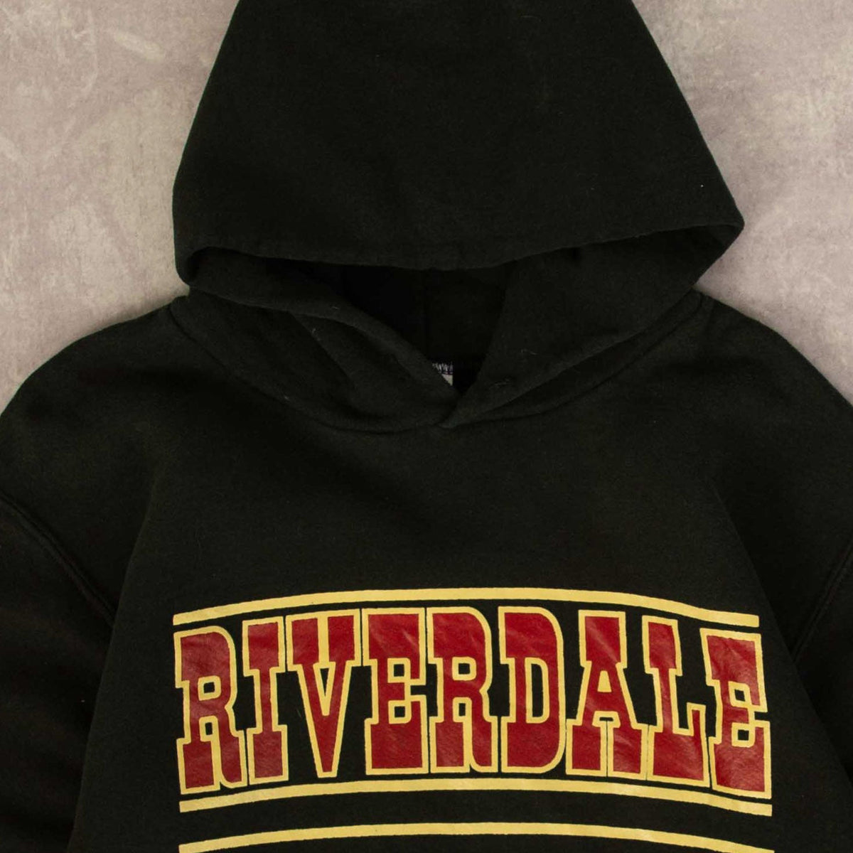 MEN'S VINTAGE RUSSELL ATHLETIC RIVERDALE HOODED SWEATSHIRT - SMALL