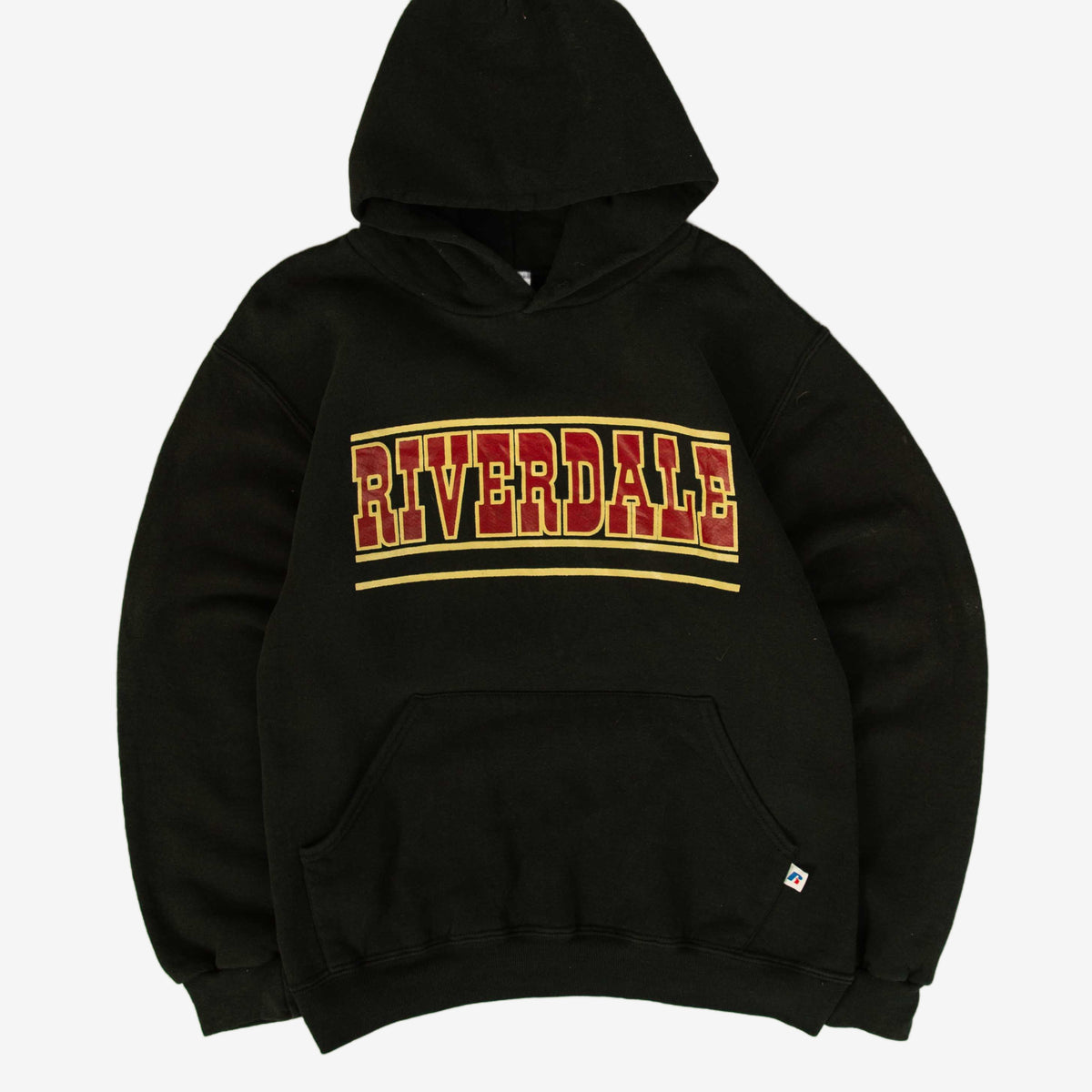 MEN'S VINTAGE RUSSELL ATHLETIC RIVERDALE HOODED SWEATSHIRT - SMALL