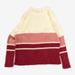 WOMEN'S VINTAGE 1990S STRUCTURED STRIPED KNITTED JUMPER - MEDIUM